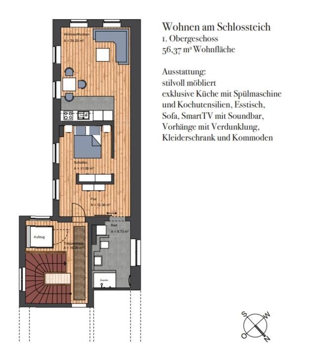 Apartment Wohnen Am Schlossplatz *